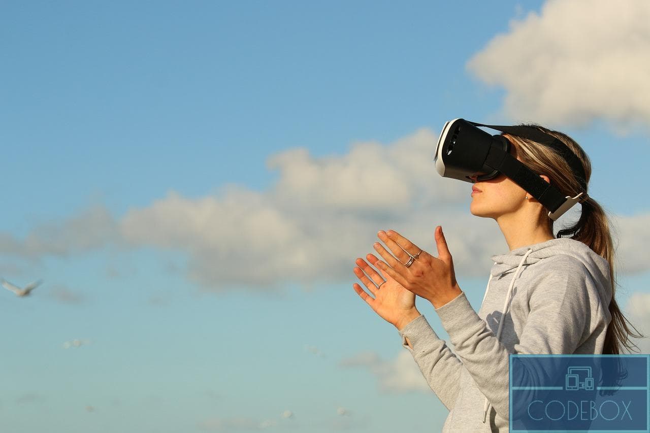woman, virtual reality, game